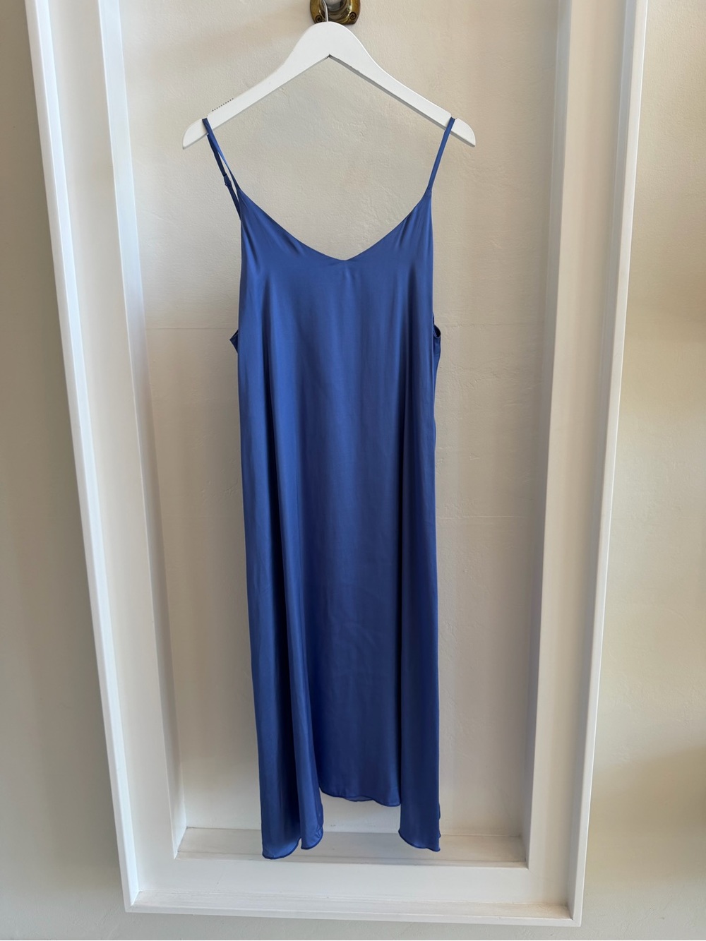 American Vintage Bovalow Slip Midi Dress - cornflower